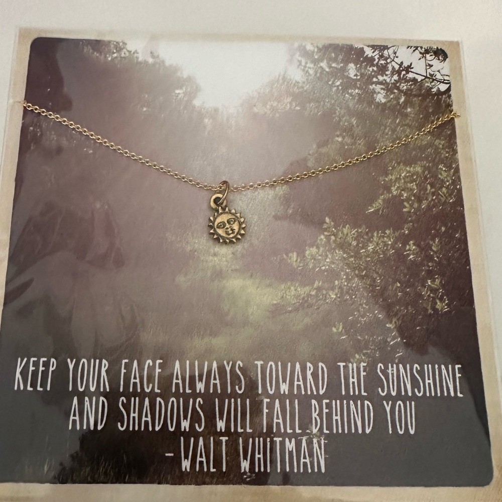 NWT; Inspiration Necklace: Sunshine, Amano Studio. Gold